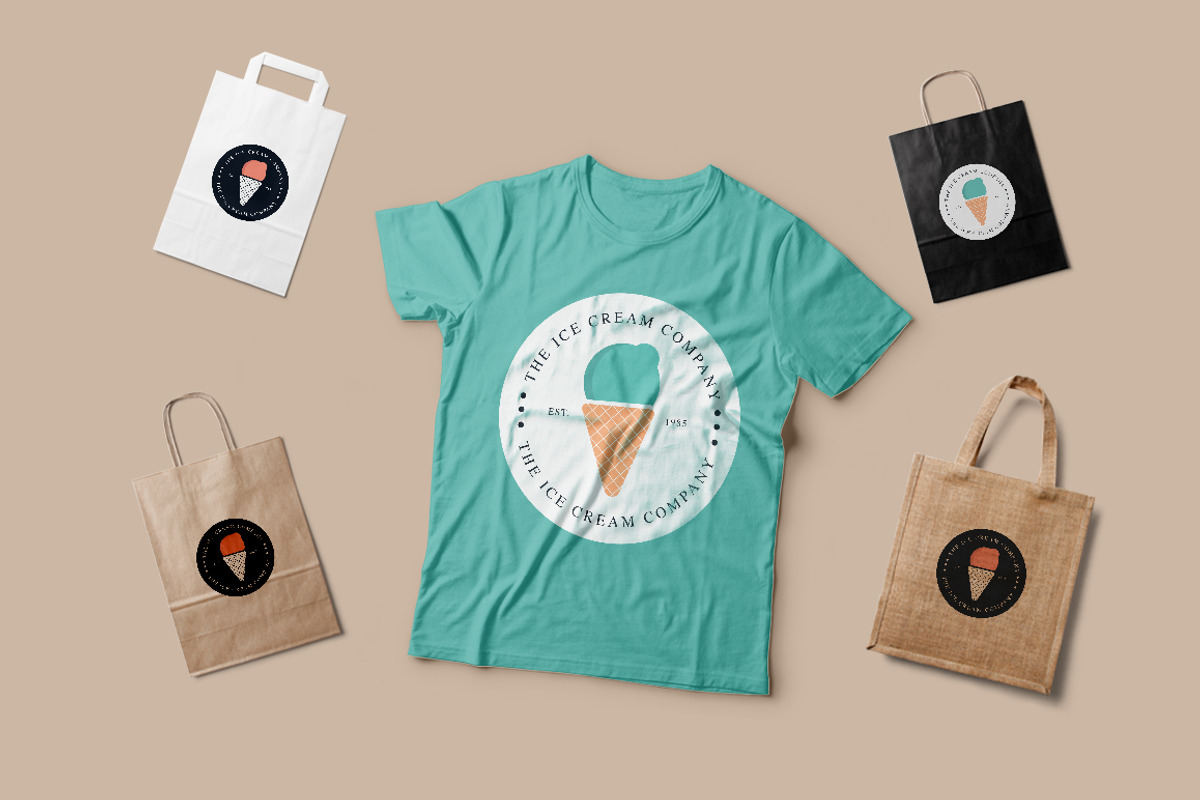 Ice Cream Company Logo, a Branding & Logo Template by Designbase (Photo 3 of 4)