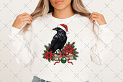 Christmas Raven on Book, an Illustration by Craft Nest (Thumbnail 2 of 6)
