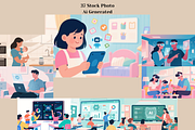 37 AI in Our Life Stock Images, a Technology Photo by MarkoPresets (Thumbnail 2 of 7)