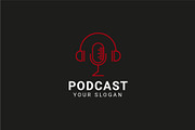 Podcast Microphone Logo Bundle, a Branding & Logo Template by Dyn Studio (Thumbnail 3 of 6)