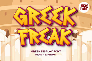 Greek Freak – Gaming Font
