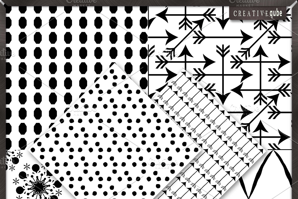 Digital Papers - Black and white preview 3