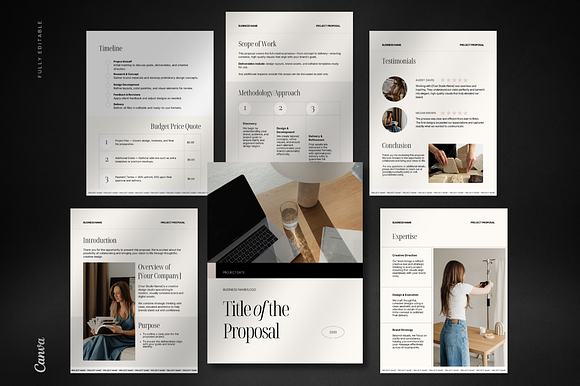 Project Proposal Canva Template preview 7