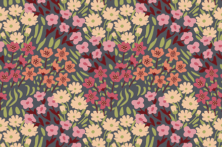Seamless floral pattern, a Pattern Graphic by elyomys