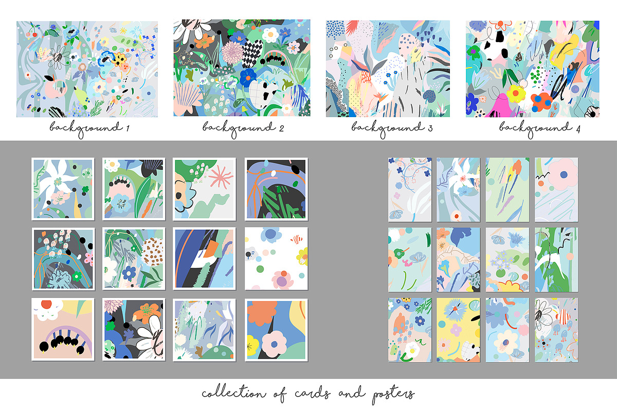 Floral euphoria graphic set, a Decorative Illustration by Lera Efremova (Photo 2 of 12)