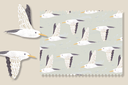 Seagull Pattern, a Pattern Graphic by Lady Bruniere Design (Thumbnail 5 of 12)
