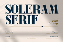 Soleram - 3 Style with 7 Weight Font