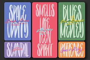 Compact Brush Condensed Brush Font