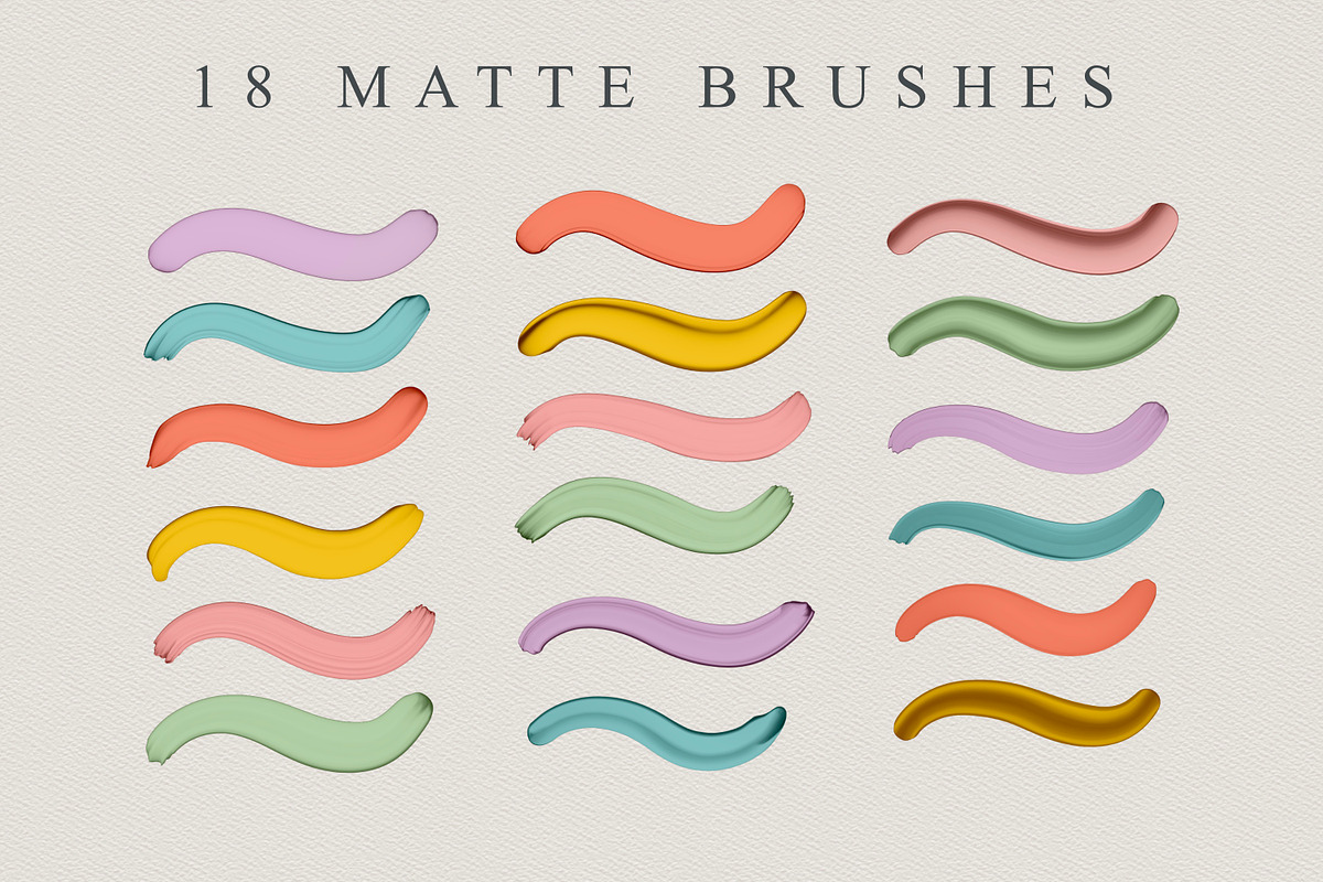 197 Thick Paint Procreate Brushes, a Brush Add-On by The Creative Bix (Photo 9 of 15)
