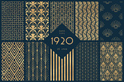 1920 Art Deco Seamless Patterns, a Pattern Graphic by The Paper Town (Thumbnail 10 of 15)