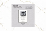 Funeral Invitation B&W Canva FR005, a Card Template by TyphoonStudio (Thumbnail 2 of 7)