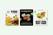 Canva Fast Food & Burger Brand Kit, a Design Template by SecondBrain Store (Thumbnail 4 of 10)