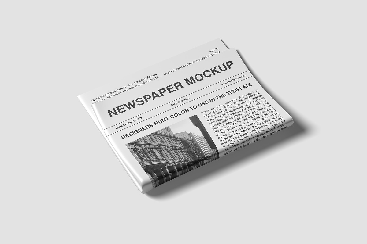 Newspaper Mockups, an Advertising Mockup by graphiccrew (Photo 6 of 13)