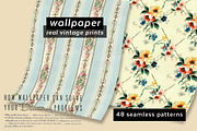 Vintage Wallpaper Patterns, a Pattern Graphic by ISEEYOUPATTERN (Thumbnail 1 of 8)