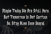 BLACK GORJY, a Blackletter Font by Viswal Studio (Thumbnail 2 of 5)