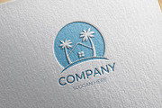 Beach house real estate logo design, a Branding & Logo Template by Medianeka (Thumbnail 3 of 3)