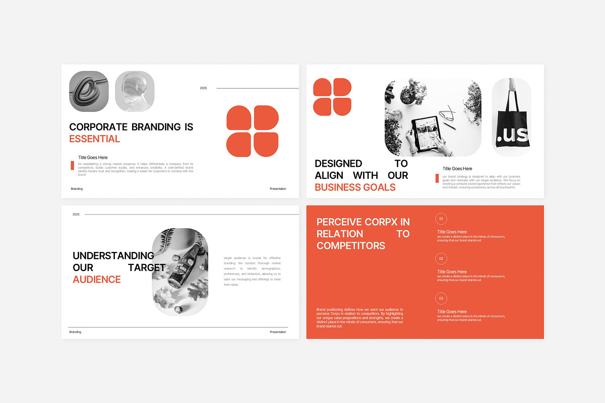 Modern Corporate Branding Template, a Presentation Template by Eklip Studio (Photo 4 of 6)