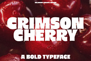Crimson Cherry bold typeface, a Sans Serif Font by BilberryCreates (Thumbnail 1 of 16)