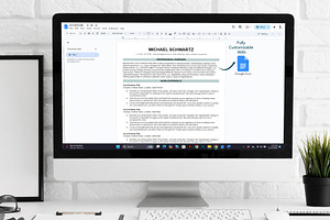 ATS Friendly Resume Word, Google Doc