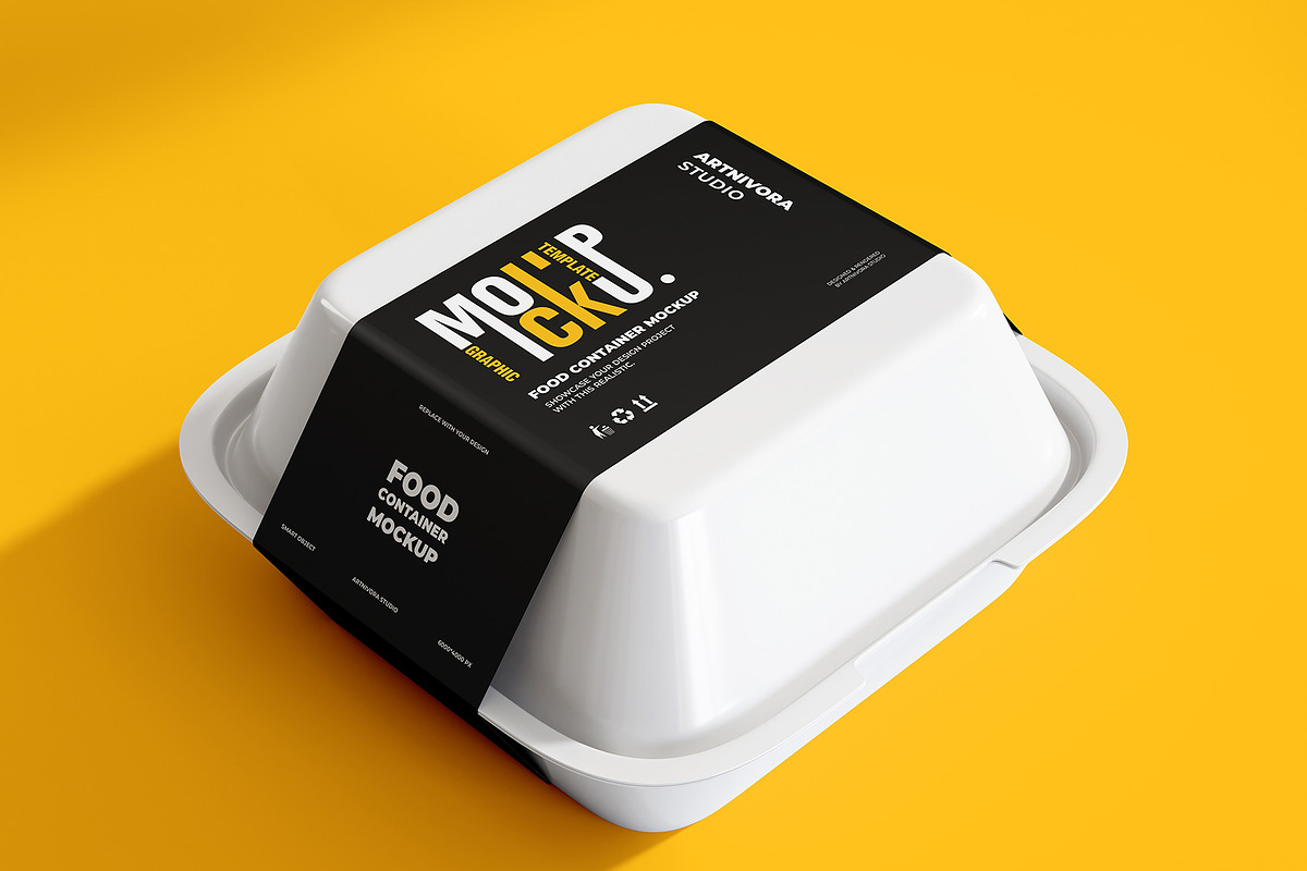 Food Container Mockup Design, a Packaging Mockup by Artnivora.Std (Photo 5 of 6)