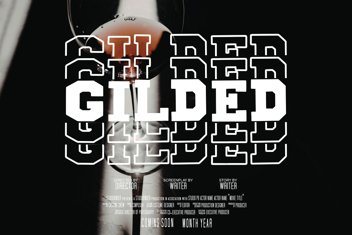 Blockton Stacked, a Slab Serif Font by Dm Studio (Photo 7 of 10)
