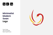 Minimalist Modern Swan Logo, a Branding & Logo Template by Luxury Logos (Thumbnail 1 of 4)