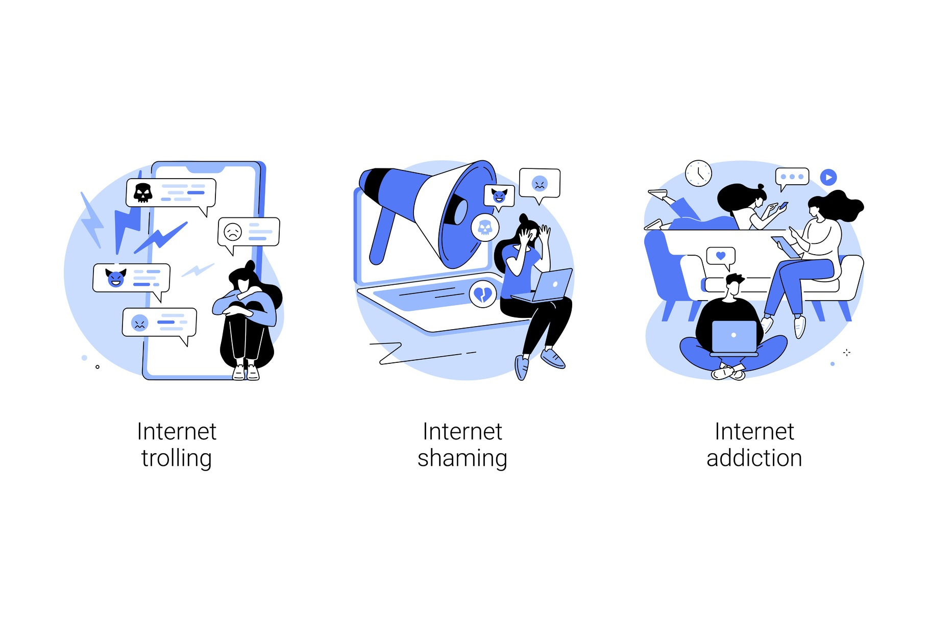 Social media behavior abstract, a Technology Illustration by Visual ...