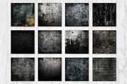Black Grunge Backgrounds, a Background Graphic by Skritch Studio (Thumbnail 3 of 5)