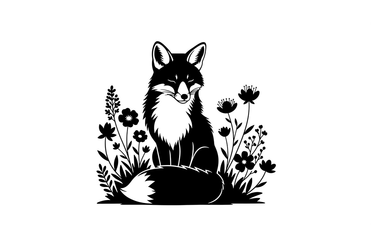 Cute Fox Silhouette Bundle, an Illustration by Designs_River (Photo 8 of 31)