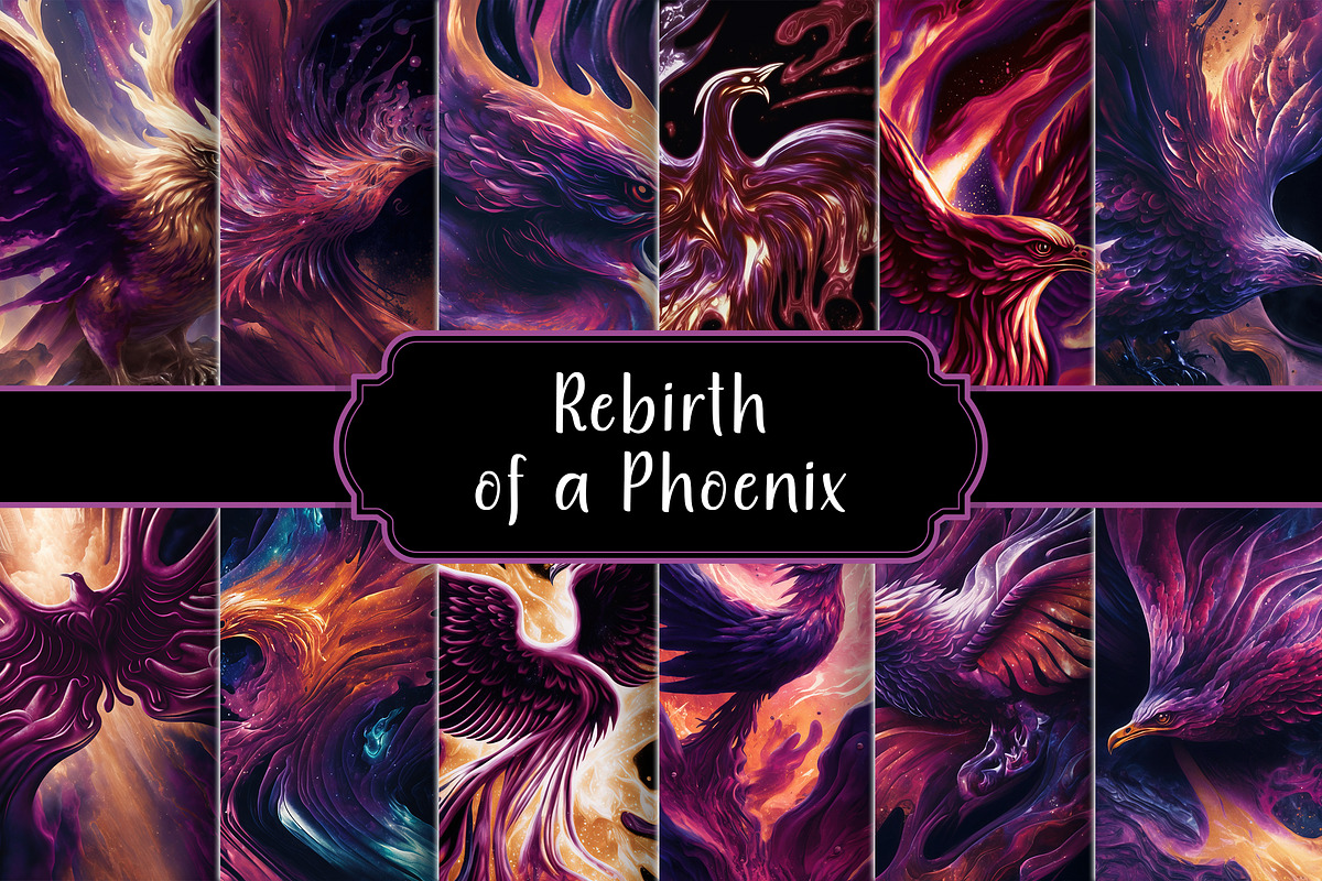 Rebirth of a Phoenix, a Background Graphic by Curve Design