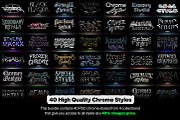 Chrome Text Styles Bundle - 50% OFF, a Layer Style Add-On by Hyperpix Productions (Thumbnail 2 of 47)