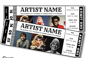 Editable Concert Ticket Template, an Invitation Template by YasdeyDesigns (Thumbnail 3 of 9)