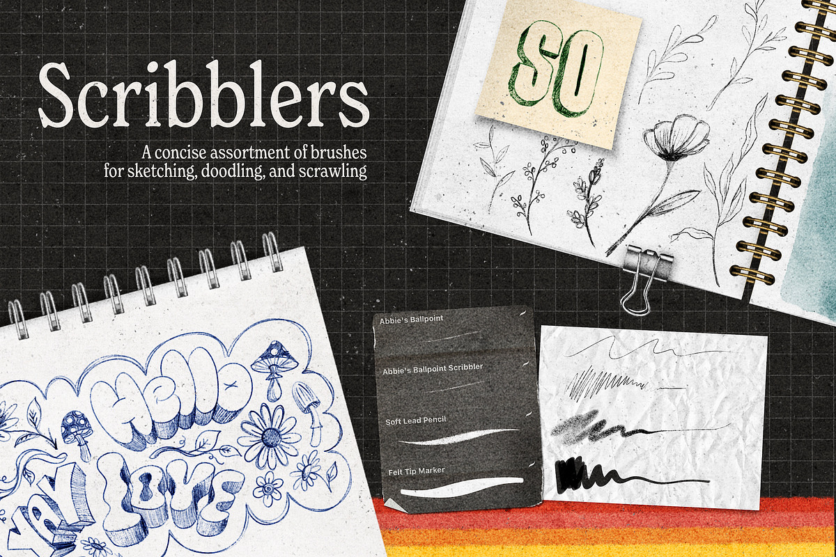 Sketchbook for Procreate, a Brush Add-On by Wooly Pronto (Photo 5 of 11)
