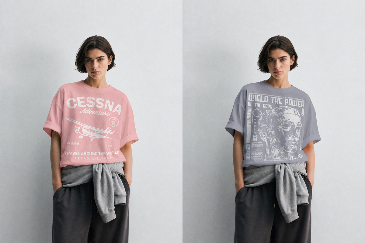 T-Shirt Mockup PSD - Female Model, a Shirt Mockup by Rymden_Fl (Photo 7 of 7)