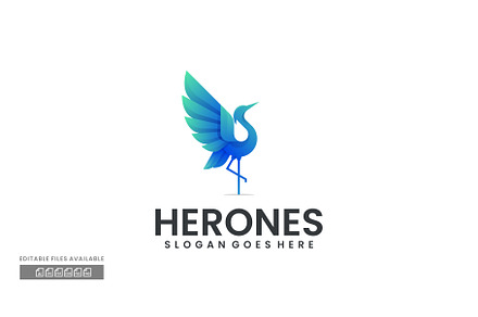 Herones Gradient Colorful Logo
