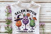 Halloween Salem Witch Cocktail Club, an Illustration by CraftArtStudio (Thumbnail 2 of 4)