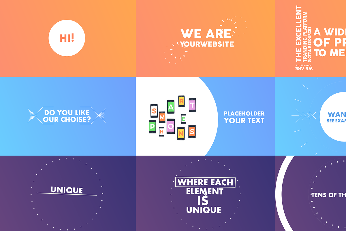 Dynamic/Kinetic Typography Pack, a Templates & Theme by WINNVIDEO (Photo 4 of 6)