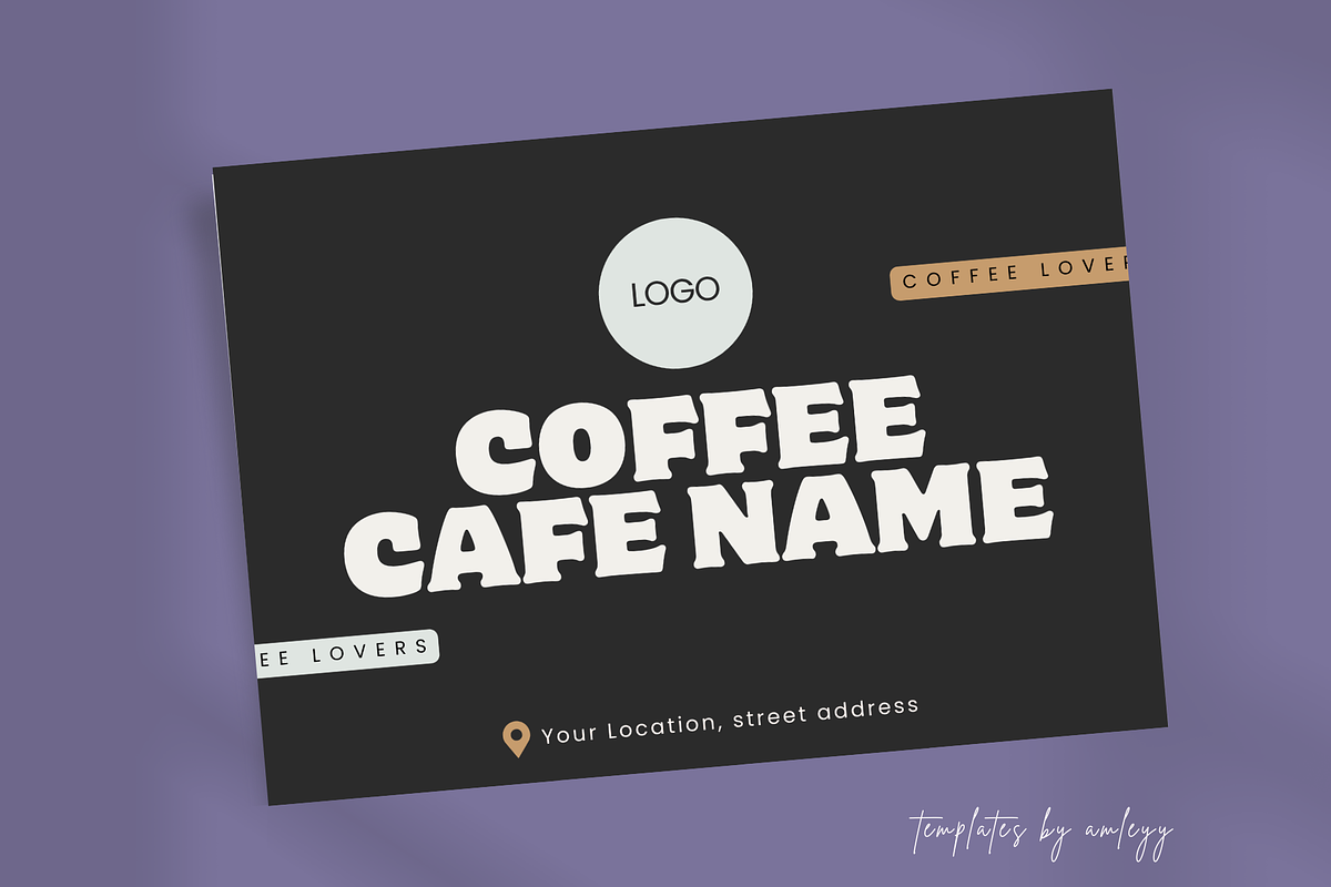 Coffee Shop & Café Thank You Card, a Card Template by Elegant_Studio44 (Photo 2 of 3)