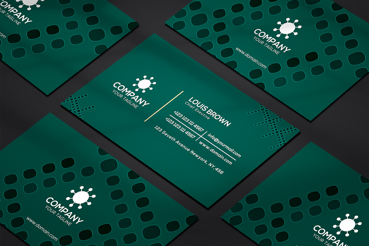 Business card Template & 3 Mock-up, a Business Card Template by Smashing_Studio (Photo 2 of 10)