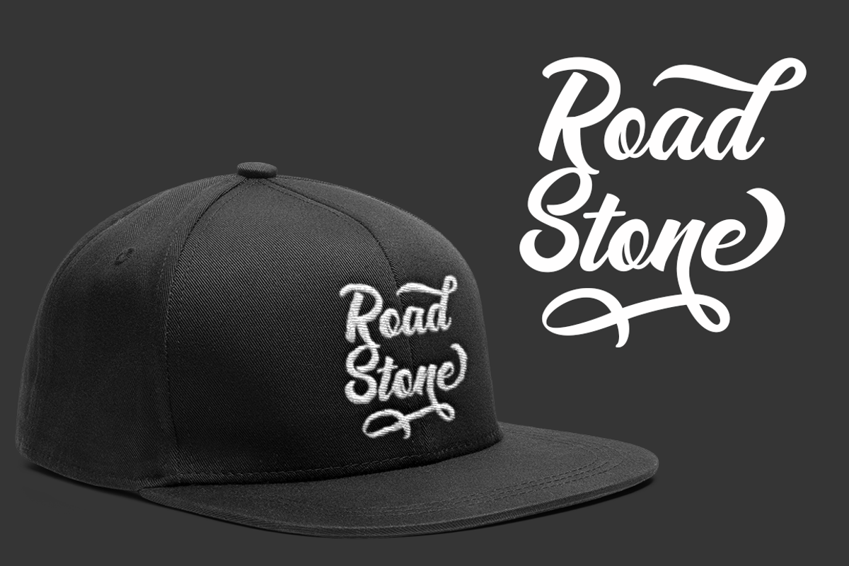 Road Stone - Apparel Style Font, a Script Font by PutraCetol Studio (Photo 8 of 11)