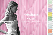 Hi Res Ribbed Jersey Fabric Vectors, a Pattern Graphic by Summer Stories (Thumbnail 1 of 4)