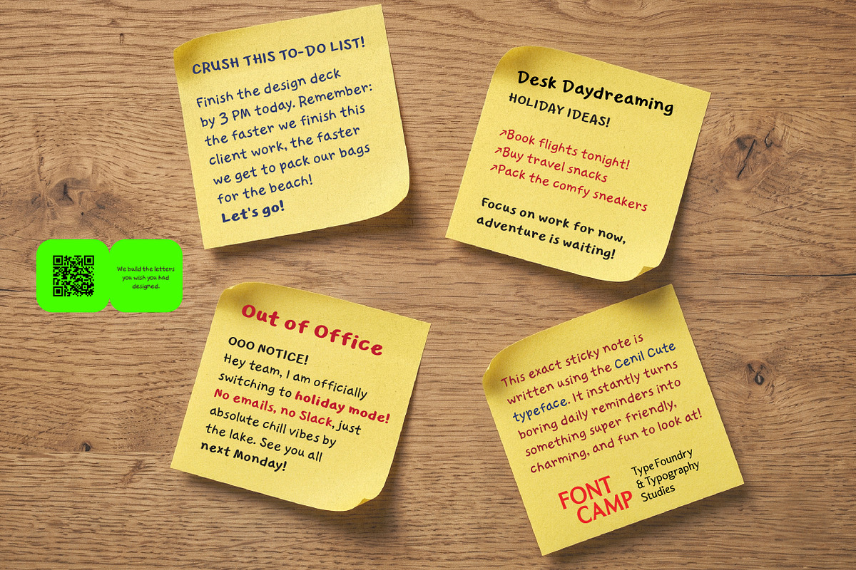 Cenil Cute Font, a Handwritten Font by Fontcamp Type Foundry (Photo 10 of 23)