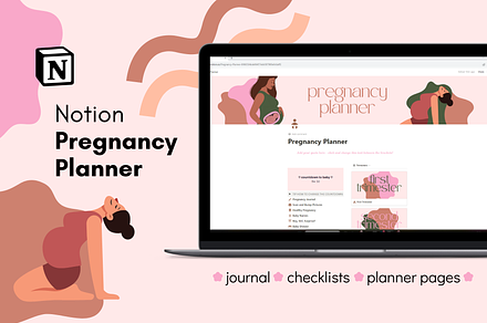 Notion Pregnancy Planner Template, a Templates & Theme by Sarah Mutter Design