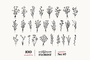 Wildflowers Line Art No:7, a Texture Illustration by Kaya Fonts (Thumbnail 11 of 17)
