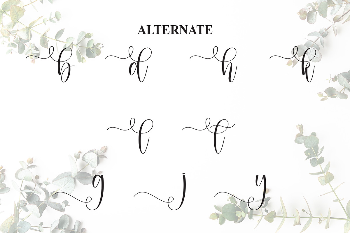 Eucaly | Script Font, a Handwritten Font by Scratchones (Photo 8 of 9)