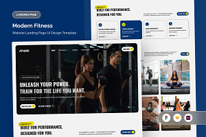 Health & Training Landing Page UI, a Landing Page Template by twinstd