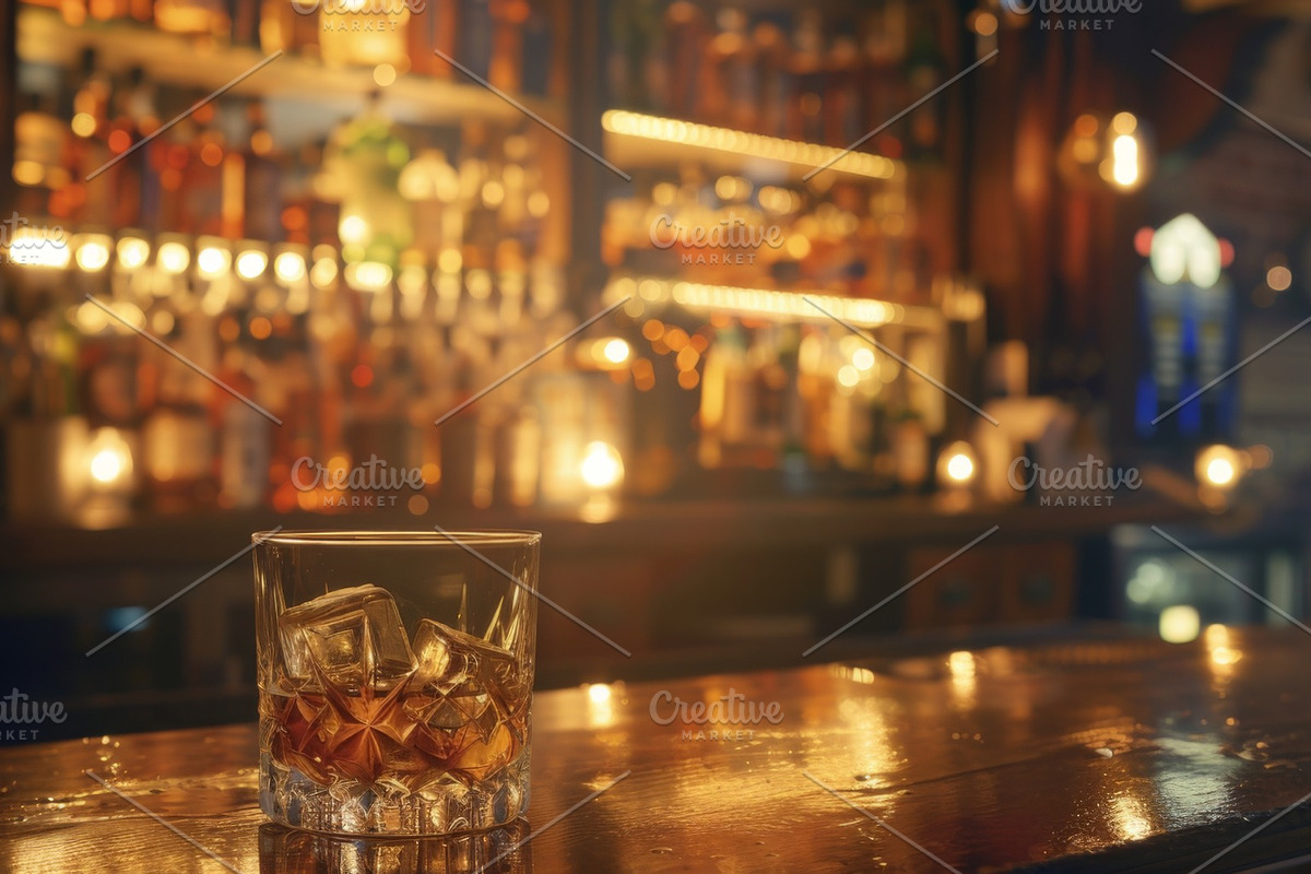 87 whiskey glasses, a Food & Drink Photo by Handmadefont (Photo 19 of 87)