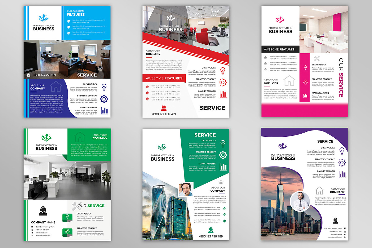 Corporate Business Flyers Bundle, a Flyer Template by Imagine Design Studio (Photo 11 of 34)