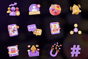 Social Media 3D Icon Design, an Object Graphic by Artnivora.Std (Thumbnail 4 of 4)