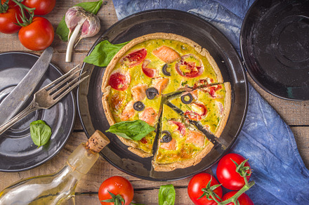 Homemade quiche Lorraine, a Food & Drink Photo by Rimma